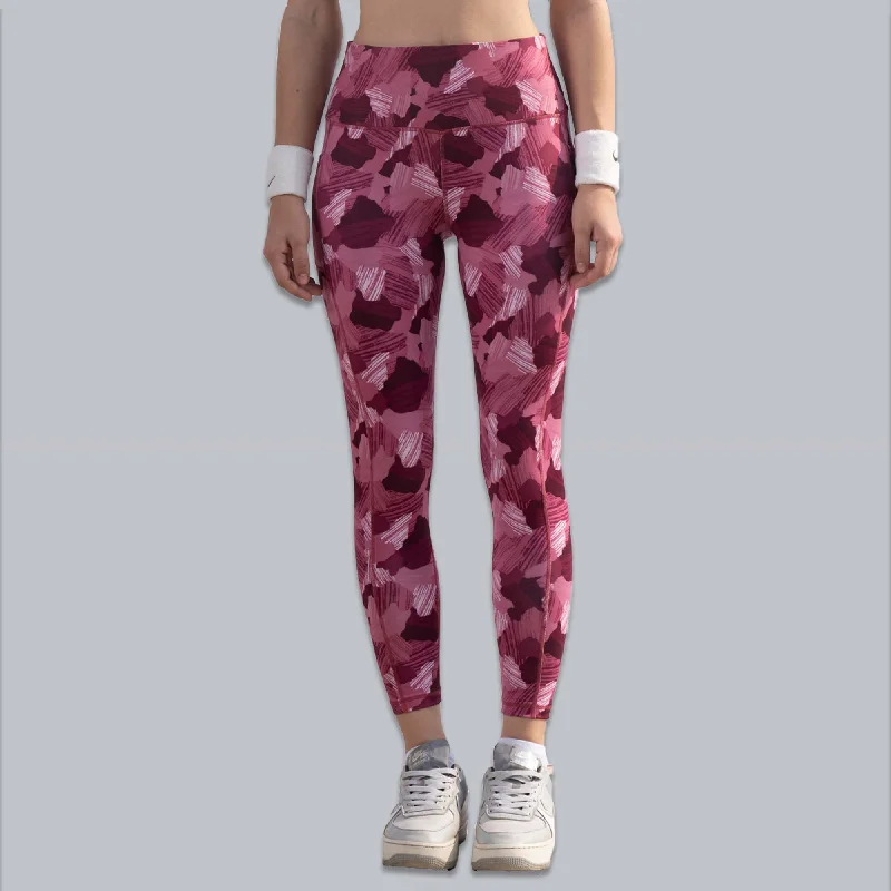 High Waist Ankle Length Sports Leggings With Pockets-AT-4