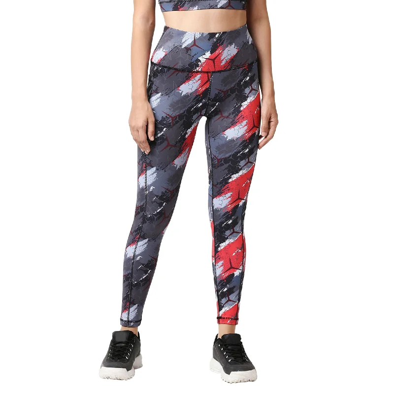 High Waist Ankle Length Sports Leggings With Pockets-AT-4