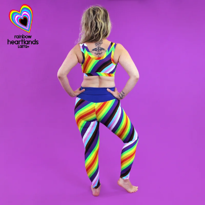 High Waist Organic Cotton Leggings - Pride