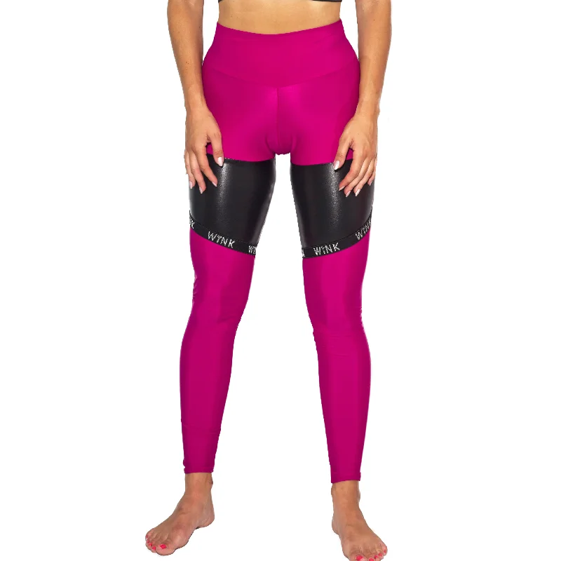 Infinity Eco High Waist Leggings - Raspberry