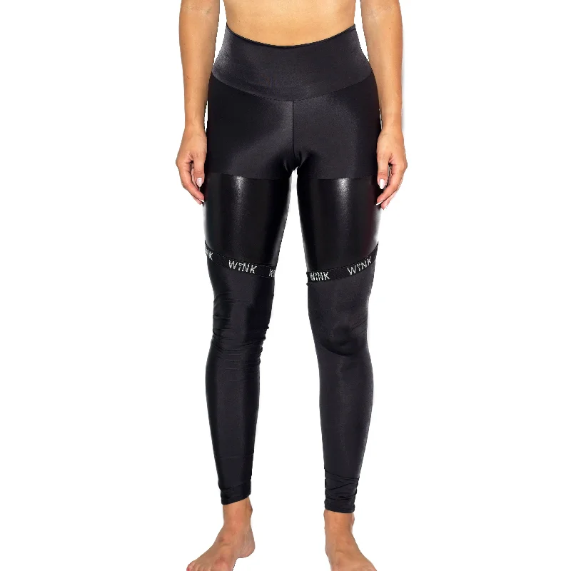 Infinity Eco High Waist Leggings - Black