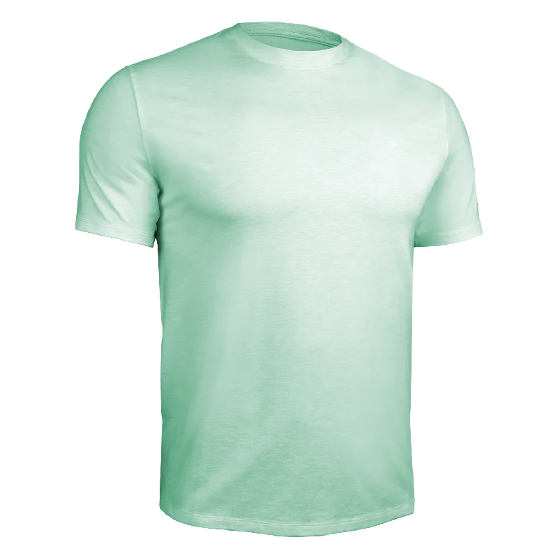 Luxury Crew Tee - Heathered Mint Green