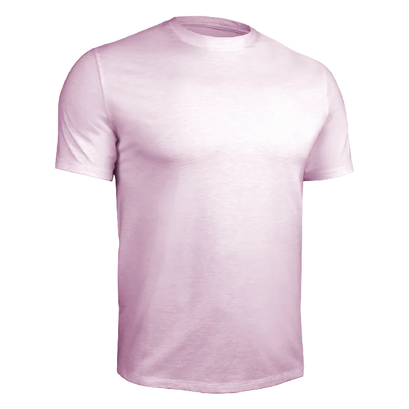 Luxury Crew Tee - Heathered Pink