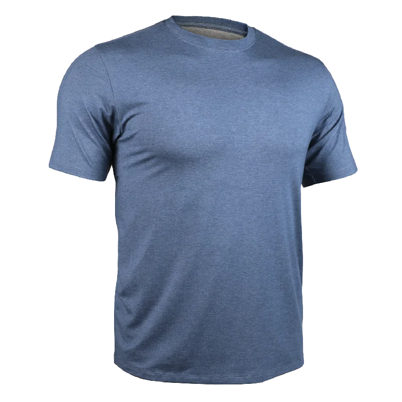 Luxury Crew Tee - Heathered Indigo