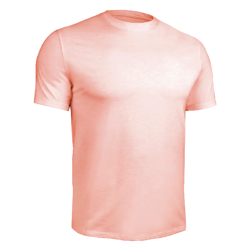 Luxury Crew Tee - Heathered Salmon