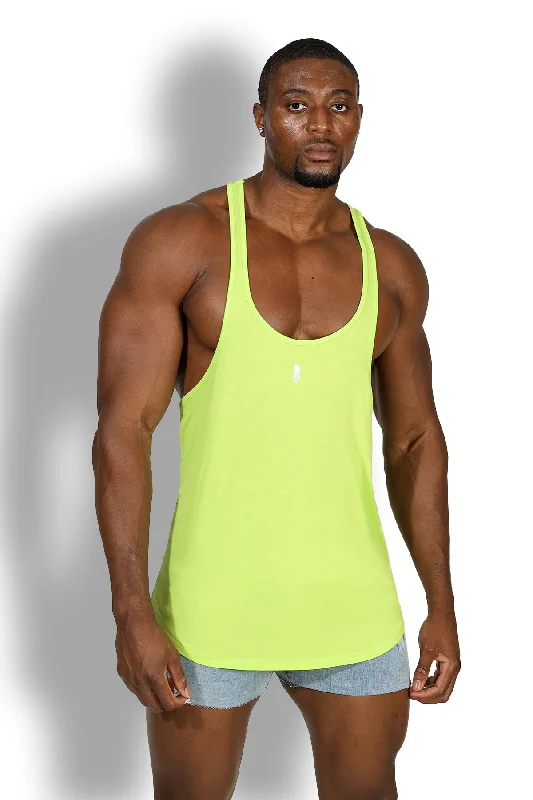 Men's Muscle Stringer - Neon Green