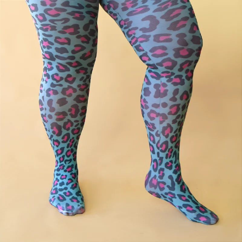 Molke X Better Tights: 50 Denier Printed Tights - Hot Leopard