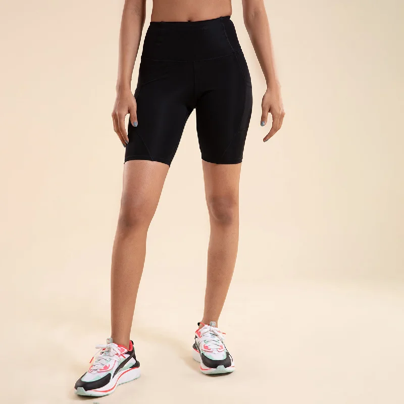 Nykd All Day High waist cycling shorts-NYK113-Anthracite