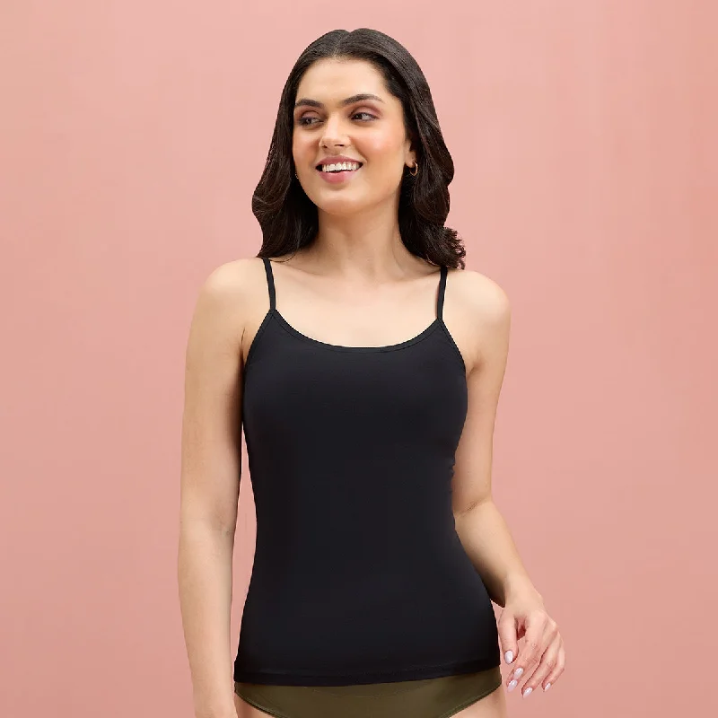 Nykd by Nykaa Pack of 2 Women Camisole-NYC007-Black