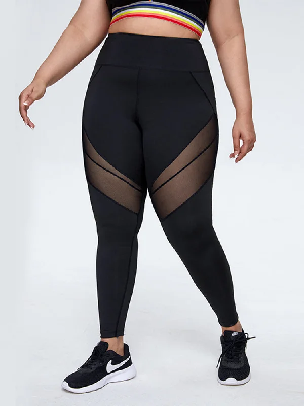 Plus Size High Waisted Yoga Pants Workout Leggings