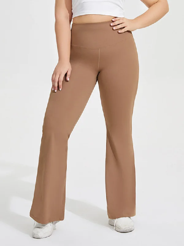 Seamless Butt-Lifting Sports Yoga Flared Trousers