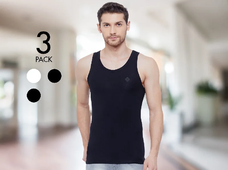 Second Skin MicroModal Slim Fit Vest (Pack of 3)