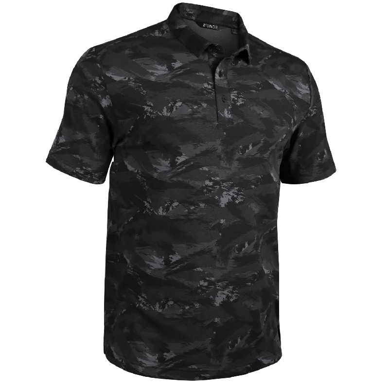 Short Sleeve Polo - The Draper - Black Storm