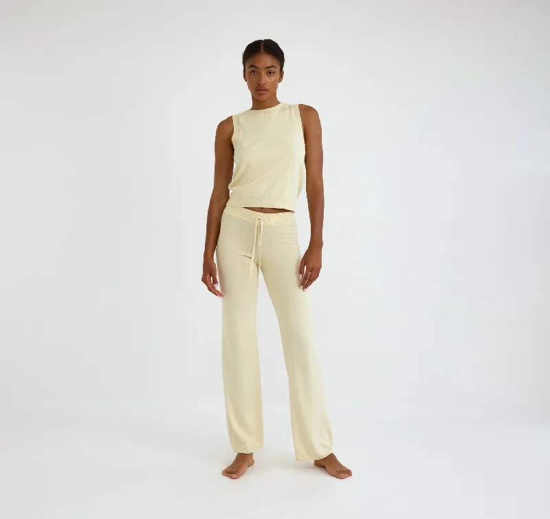 Soft Knit Straight Leg Pants