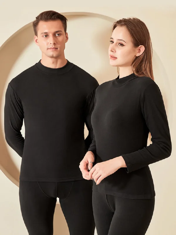 Soft Mid-Low Neck Stretch Couple Base Thermal Sets