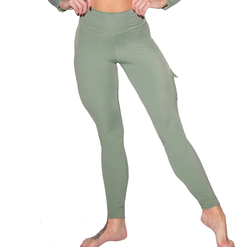 Valencia Eco Cargo Leggings - Olive