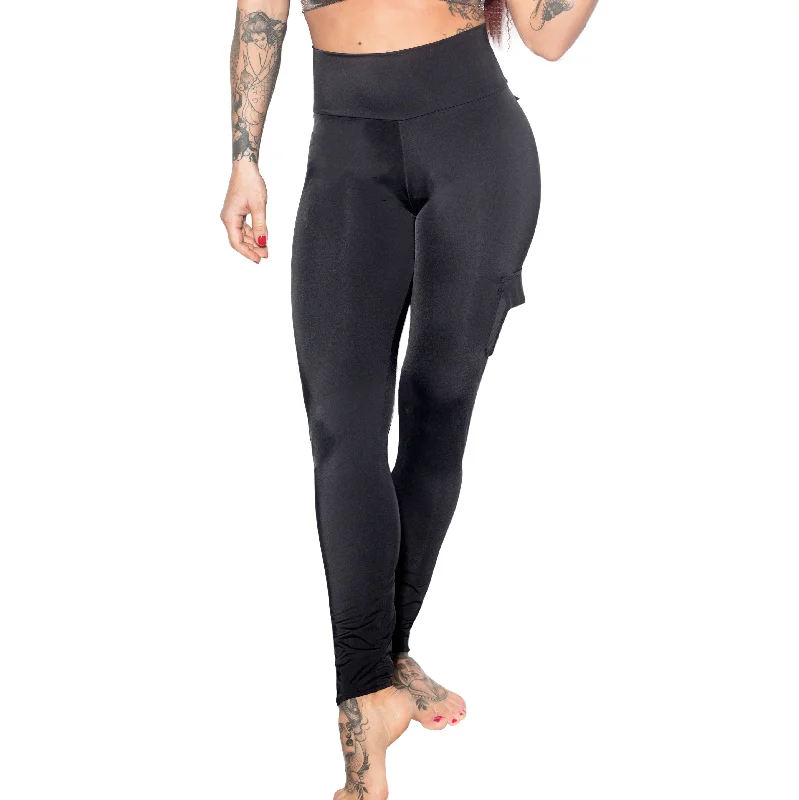 Valencia Eco Cargo Leggings - Black