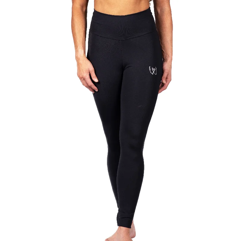 Warrior High Waist Compression Leggings - Black