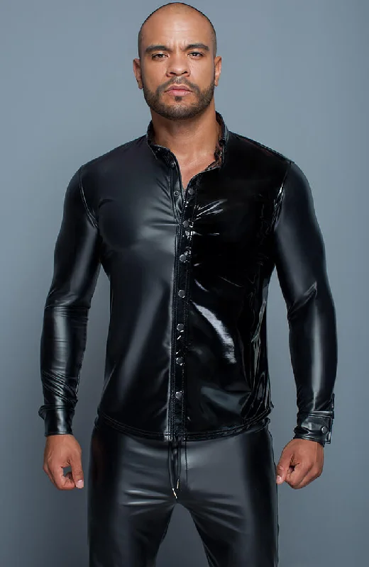 Wet look & PVC shirt - The Master