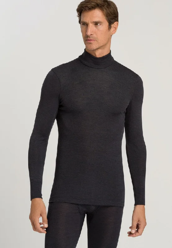 Woolen Silk - Long-Sleeved Turtle Neck Top